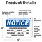 Signmission Hours Of Operation Mon - Fri _ Am - _, 14 in W x Rectangle, Vinyl Decal OS-2PACK-NS-D-1014-L-13541 - alternate 2
